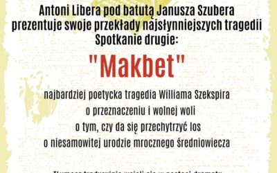 Zapraszamy na kolejne spotkanie z dramatem – 14 czerwca