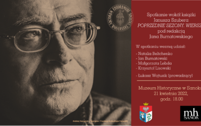 „Poprzednie sezony. Wiersze”  Janusza Szubera – spotkanie