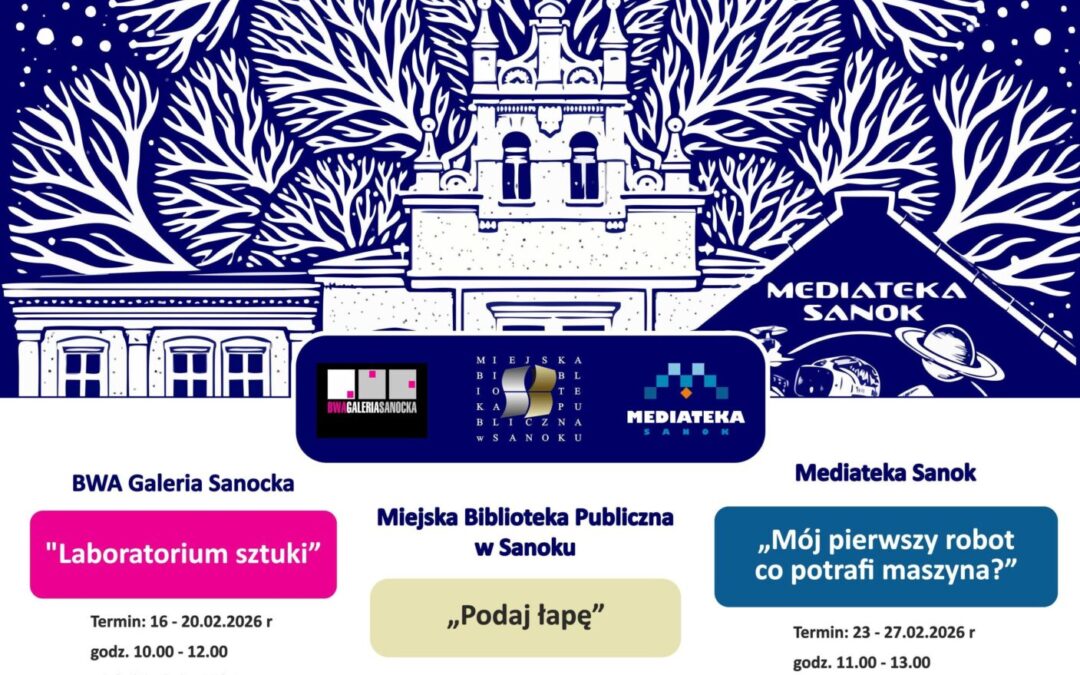 Biblioteka Młodych zaprasza na ferie zimowe.